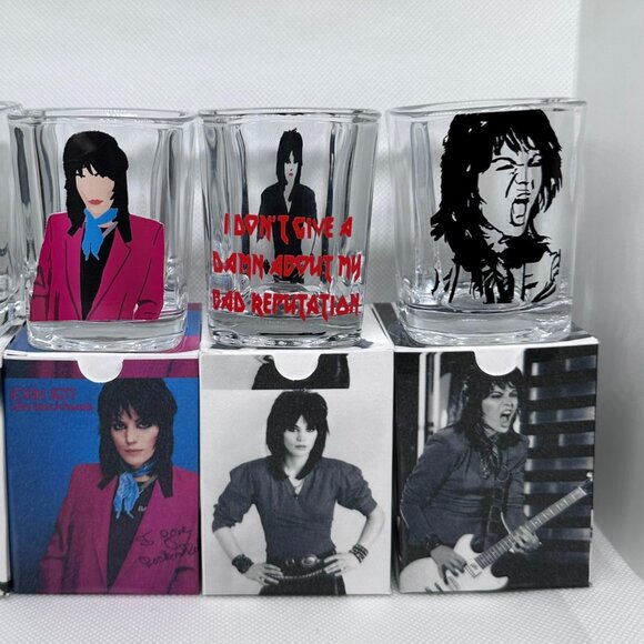 JOAN JETT SHOT GLASSES/GIFT BOXES! - Picture 1 of 7